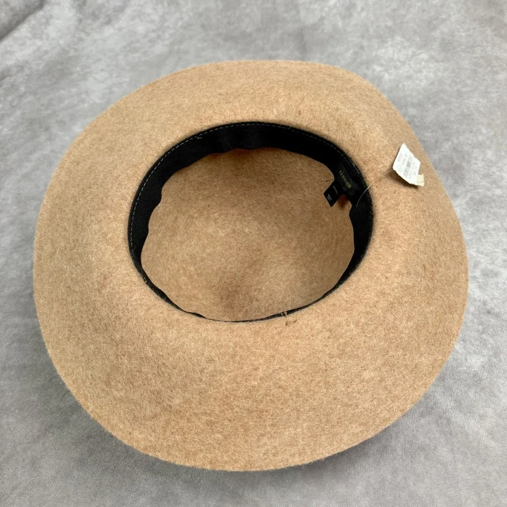 BOHO Women's 100% Wool Floppy Hat Brown Beige Made in Italy Size OS